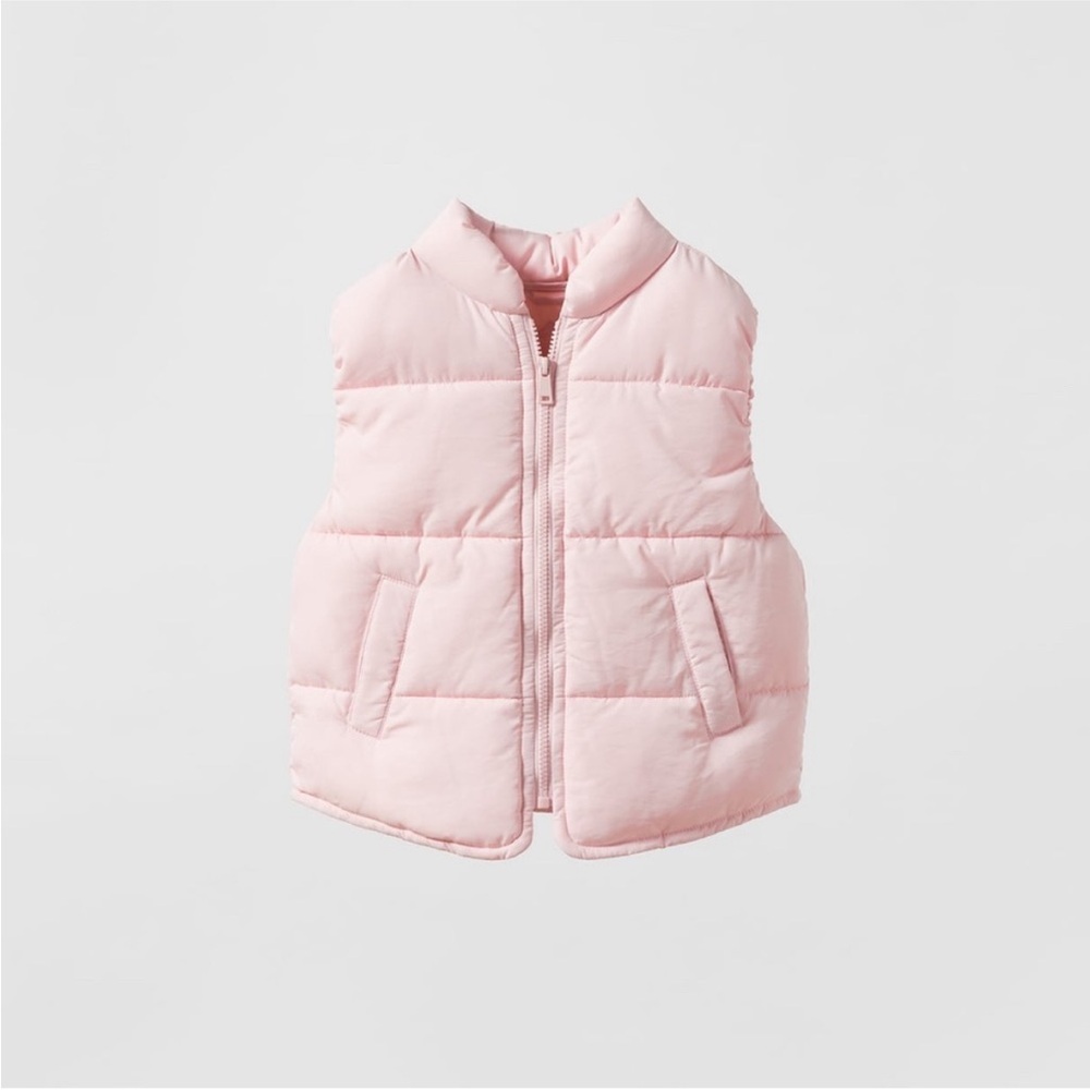 Zara Pink Puffer Vest